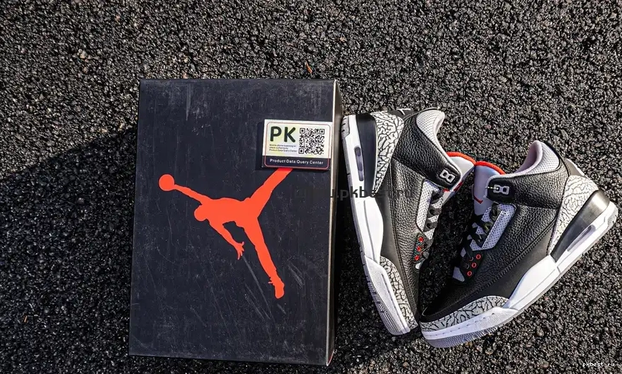 Cement Retro SHIP TO PK Jordan GOD READY Air 3 RETAIL MATERIALS Black 0517